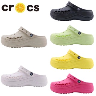 รองเท้าแตะ Croc ส้นสูง ขนาดใหญ่ เหมาะกับเดินชายหาด สไตล์คลาสสิก สําหรับผู้หญิง208760]