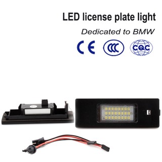 ไฟติดป้ายทะเบียนรถยนต์ LED สําหรับ BMW E63 E64 F12 F13 F06 Z4 E81 E87 2 ชิ้น