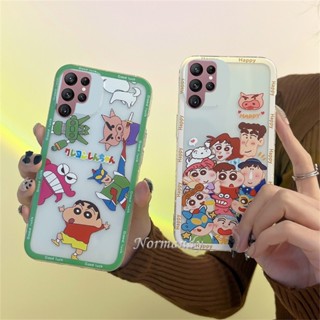 พร้อมส่ง เคสซิลิโคนนิ่ม ลายการ์ตูนชินจัง สําหรับ Samsung Galaxy S23 Ultra S23+ S22 Ultra Plus A14 5G 2023