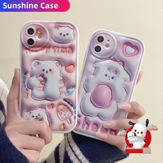 เคสโทรศัพท์มือถือ TPU ลายแกะ 3D สีชมพู สําหรับ Realme C15 C35 C33 C30 C30s C25 C25Y C21Y C31 C25s C12 C11 C17 C20 C20A 10 Pro 9i 8i 7i 6i 5i 5 Narzo 50A 50i Prime