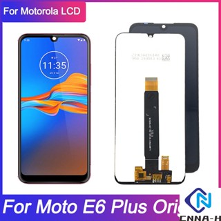 อะไหล่เซนเซอร์หน้าจอสัมผัส LCD แบบเปลี่ยน สําหรับ Motorola Moto E6 Plus Moto E6Plus