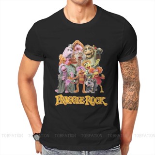 [In Stock]Fraggle Rock Round Collar TShirt Dr. Teeth And The Electric Mayhem Cartoon Fabric Original T Shirt Men To_01