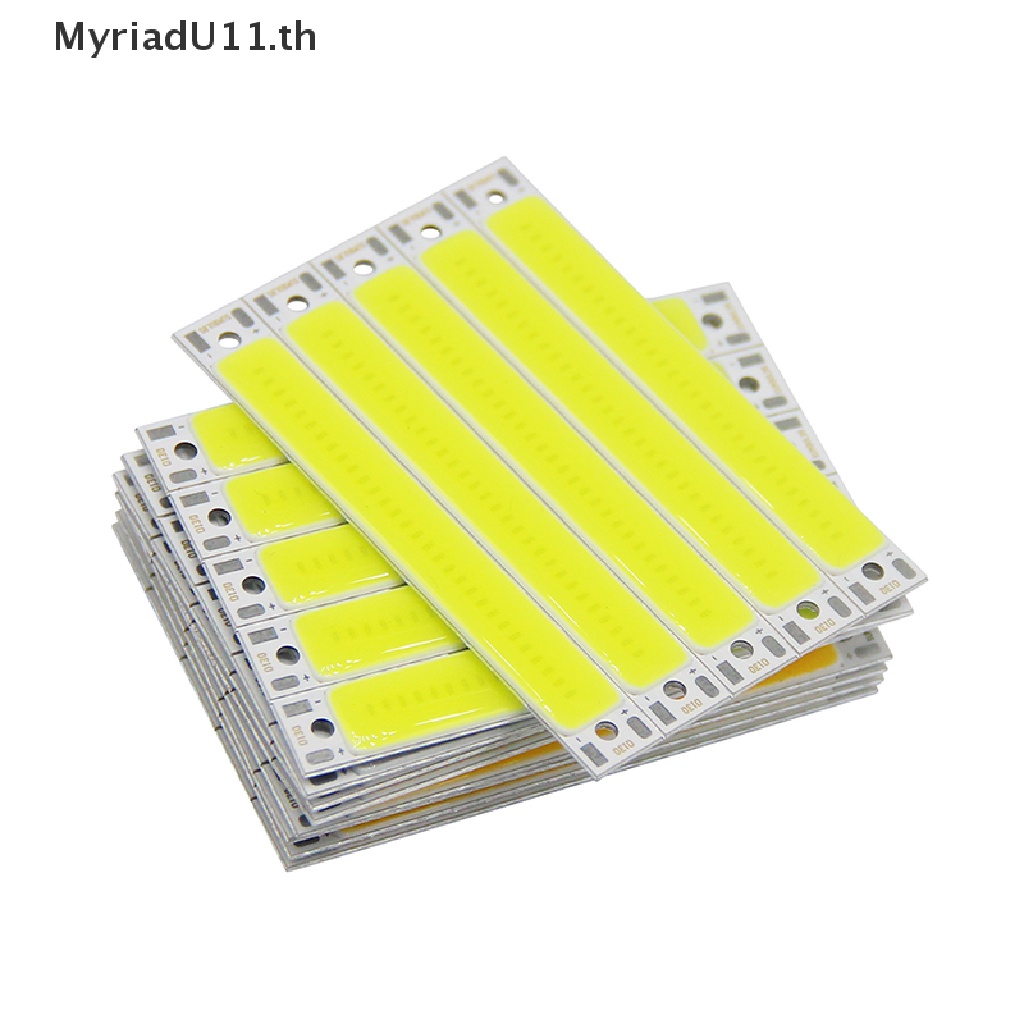 MyriadU ขายร้อน 3V 3.7V 60 มม.8 มม.LED COB Strip 3W Warm Cold White Blue Red COBแหล่งกําเนิดแสง LED 