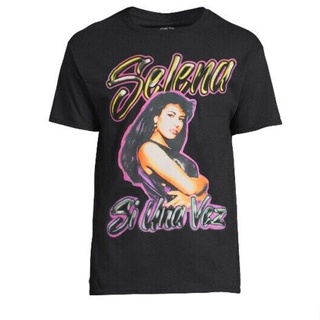 tshirtเสื้อยืดคอกลมฤดูร้อนเสื้อยืด พิมพ์ลายกราฟิก Selena Quintanilla 90S สีดํา สําหรับผู้ชายSto4XL