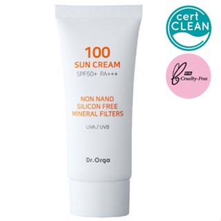 Dr. Orga 100 Sun Cream SPF50+ PA+++ 50ml face Sunscreen K beauty