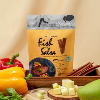 [50 g] ขนมสุนัขรสปลานิลผสมซัลซ่า - Tilapia Fillet with Salsa