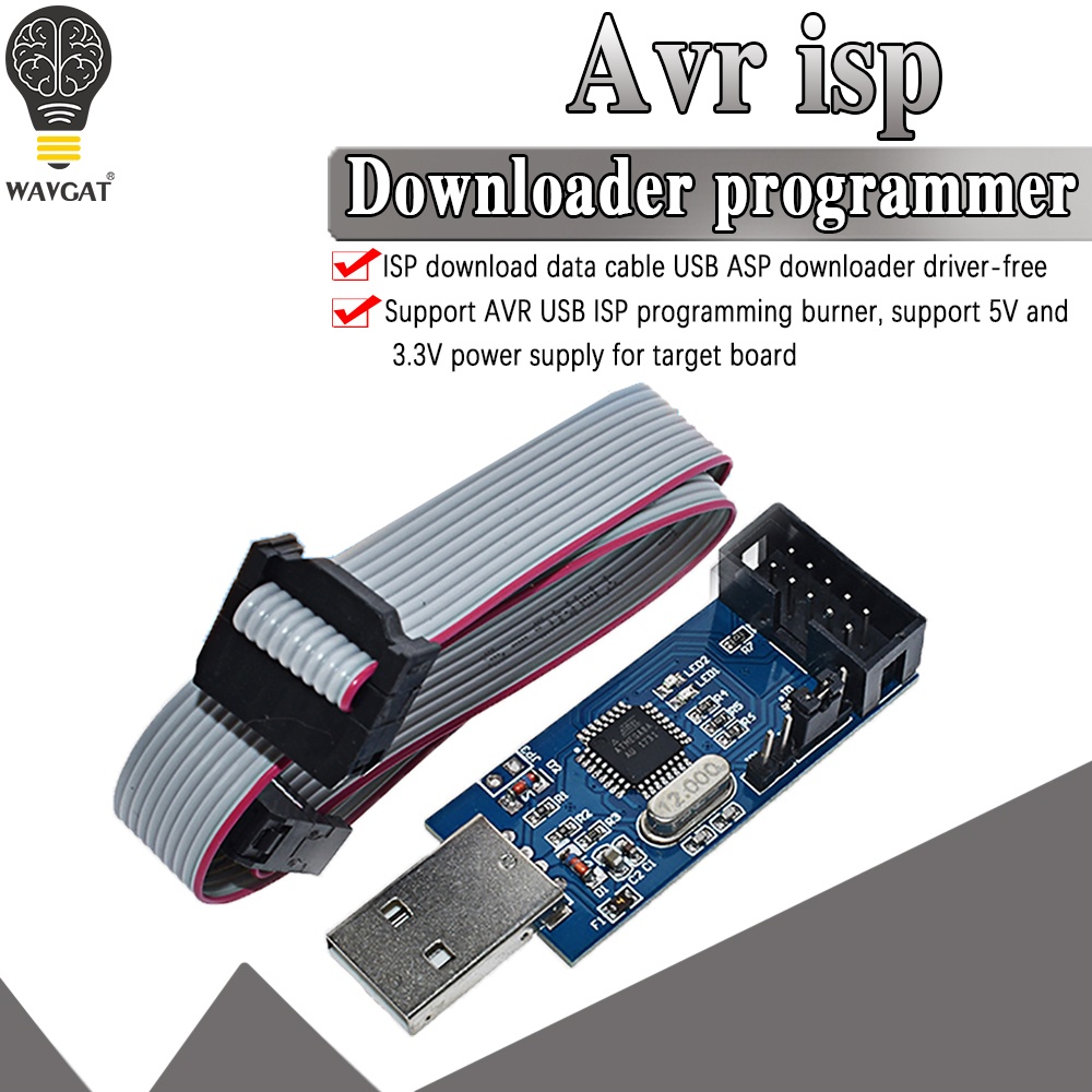 Usbasp USBISP AVR โปรแกรมเมอร์ USB ISP USB ASP ATMEGA8 ATMEGA128 รองรับ Win7 64