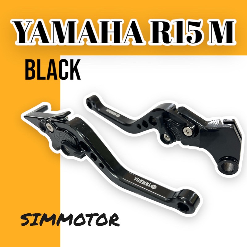 YAMAHA R15M ABS LEVER SET WITH WORDING YAMAHA CHOP LEVER TANGAN BREK CLUTCH GRIP