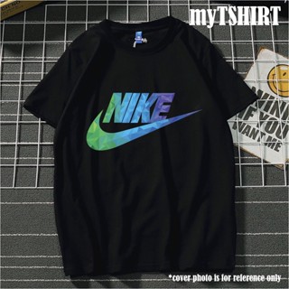 เสื้อแฟชั่นผญ - NIKE NBA เสื้อยืดจอร์แดน ฮิปฮอป แร็พ แขนสั้น ไฮสตรีท เรโทร คอกลม สั้น NIKE เสื้อยืด