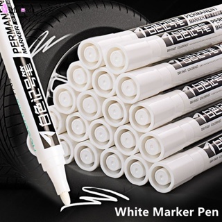 1 ชิ้น 2.0 มม. ปากกามาร์กเกอร์ สีขาว สร้างสรรค์ ปากกากราฟฟิตี กันน้ํามัน สําหรับโน๊ตบุ๊ค เขียน วาดภาพ DIY อัลบั้ม ภาพวาด มาร์กเกอร์
