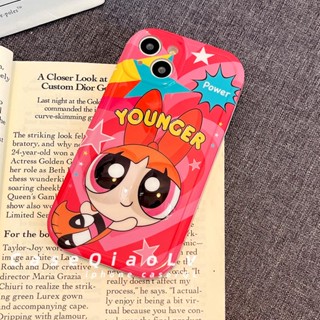 เคสโทรศัพท์มือถือนิ่ม กันตก ลาย Powerpuff Girls สามมิติ สําหรับ Apple 11 12 13 14pro Promax X Max PLUS