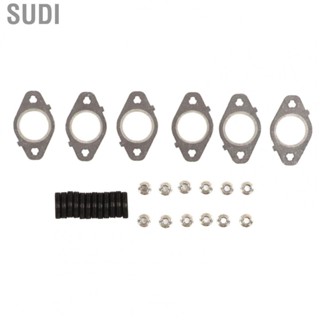 Sudi Exhaust Manifold Gaskets Stud Nut Kit Replacement for Dodge Cummins 24V 1998‑2019 5.9L 6.7L Engines Exhaust Manifold Gaskets