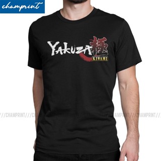 [S-5XL]เสื้อยืดแขนสั้น พิมพ์ลายมังกรญี่ปุ่น Yakuza Kiwami สไตล์วินเทจ สําหรับผู้ชาย_02