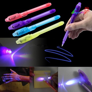 【AG】Invisible Ink Pen Built UV Light Magic Marker Gift Student School