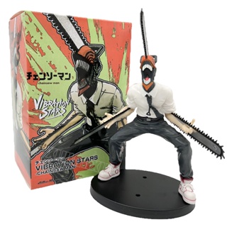 โมเดลฟิกเกอร์ PVC อนิเมะ Chainsaw Man Denji Power ขนาด 18 ซม. ของเล่นสะสม สําหรับเด็ก