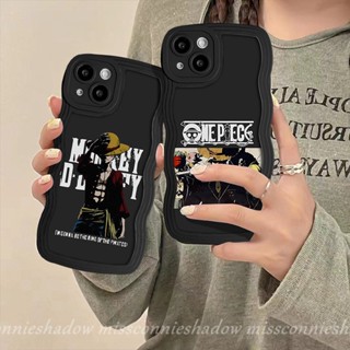 เคสโทรศัพท์มือถือ แบบนิ่ม ลายการ์ตูนลูฟี่ ขอบหยัก สําหรับ Redmi 10 A1+ 10C A1 9 9T 9A 10A 9C NFC Mi 11T Pro Redmi Note 11 10s 9s 8 10 9 11Pro 10Pro Max POCO M3 X3 NFC ผ้าคลุม