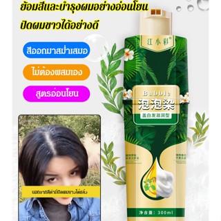 FYS_ครีมย้อมสีผม สูตรบับเบิล สีขาว สําหรับย้อมผม พืช บ้าน ขายส่ง
