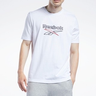 【พร้อมส่ง】Reebok เสื้อยืดคอกลม แขนสั้น พิมพ์ลายโลโก้ TEE Basic Edition สไตล์คลาสสิก สําหรับผู้ชาย และผู้หญิง