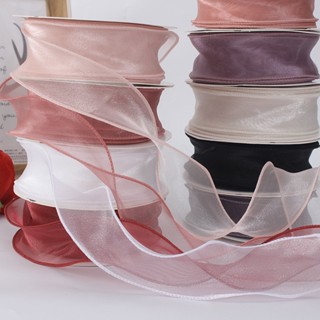 เทปริบบิ้นช่อดอกไม้ กว้าง 4 ซม. ยาว 10 หลา (9 เมตร) สําหรับต…