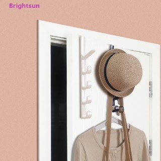 Brightsun ใหม่ ราวแขวนเสื้อผ้า พลาสติก สําหรับแขวนกระเป๋า ประตูห้องนอน