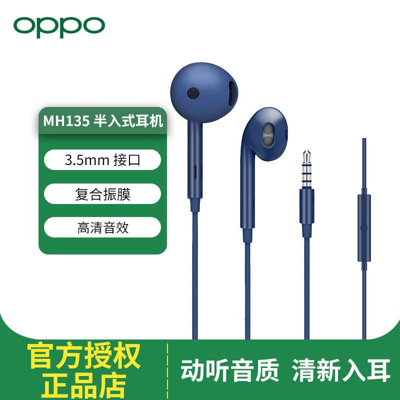 Oppo MH135 ชุดหูฟังแบบมีสาย 3.5 มม. สําหรับ A55s K10x K9 Pro A57 A53 A11s