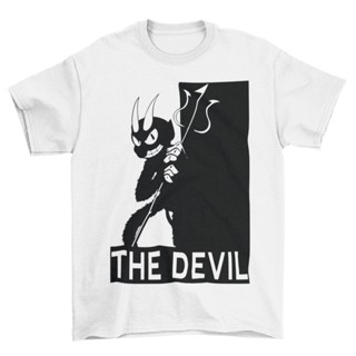 [S-5XL] เสื้อยืด เสื้อคู่ Unisex รุ่น Devil Edition T-Shirt สวยใส่สบายแบรนด์ Khepri 100%cotton comb รีดทับลายได้เลย_03