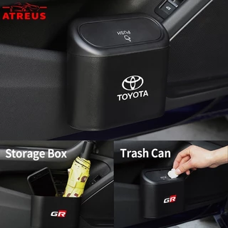 Toyota ถังขยะในรถ ถังขยะรถยนต์ กล่องแขวนอเนกประสงค์ในรถ ที่วางและเก็บของในรถยนต์ สำหรับ Prius Fortuner Corolla Cross CHR Camry Wish Vios Veloz Prius Estima Sienta Yaris l Altis Hiace 200 Hilux Revo