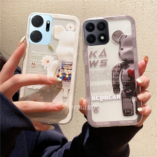 ใหม่ เคสโทรศัพท์มือถือ ซิลิโคนนิ่ม TPU ใส ลายการ์ตูนหมีน่ารัก สําหรับ Honor X7a X8a X9a X5 5G 4G 2023