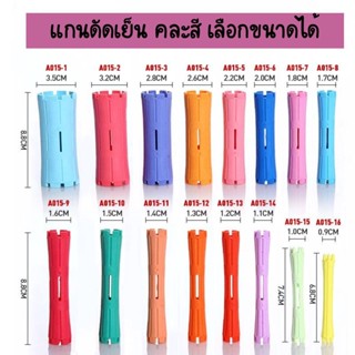 แกนดัด A015 แกนดัดเย็น คละสี เลือกขนาดได้ อุปกรณ์ดัดผมทำผมซาลอน