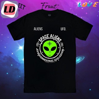 L_VE LD เสื้อยืด SoulStreet Clothing ลาย SPACE ALIEN  ขนาด S-3XL_02