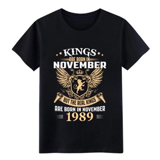 Mens Kings Legends Are Born In November 1989 tshirt t shirt printed tee shirt  Standard Fit Comical Spring Novelty_03