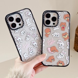 Casetify เคสโทรศัพท์มือถืออะคริลิค ลายกระต่าย หมี คุณภาพสูง สําหรับ iPhone 13 Pro Max 14 Pro Max 14 12 Pro Max 12 14Pro 13 14 plus 12Pro 11 13Pro