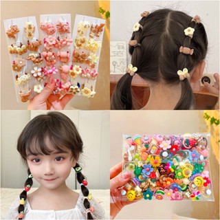 10/20 ชิ้น ดอกไม้ Scrunchies การ์ตูนขนาดเล็ก ยางรัดผม ยางรัดผม เครื่องประดับผม สําหรับเด็ก