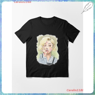 Korea Mamamoo Wheein Fanart Essential T-Shirt ผู้หญิง ดพิมพ์ลาย ดผ้าเด้ง คอกลม cotton แฟชั่น sale Unisex_09