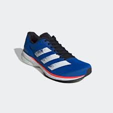 TOP⁎ 🐢 Adidas รองเท้า ADIZERO ADIOS 5 GLOW BLUE / CLOUD WHITE / SOLAR RED EG1197