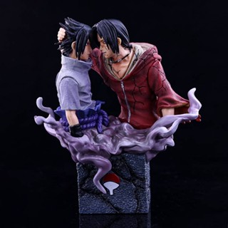 Yb2 โมเดลฟิกเกอร์ อนิเมะนารูโตะ Uchiha Sasuke Itachi Brotherly Reconciliation BY2