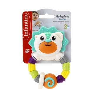 *แถมฟรี สายคล้องยางกัด ยืดหด* Infantino ยางกัดเม่น Hedgehog Teether