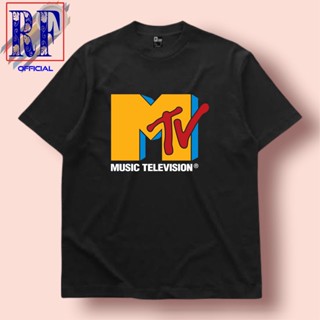 oversize T-shirt เสื้อยืด พิมพ์ลาย Mtv VINTAGE "MUSIC TELEVISION" | เสื้อยืด ลาย VINTAGE 90S | เสื้อเชิ้ต สีขาว Distro