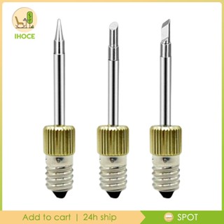 [Ihoce] หัวแร้งบัดกรีไฟฟ้า ไร้สาย 10 เกลียว แบบเปลี่ยน อุปกรณ์เสริม สําหรับงานเชื่อมกลางแจ้ง 3 ชิ้น