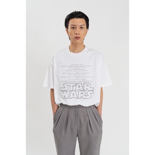 Shopatvelvet เสื้อยืด พิมพ์ลาย Star Wars Script