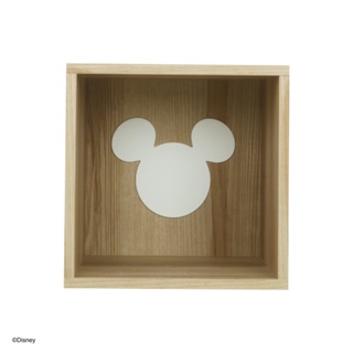 Koncept furniture กล่องโล่ง Disney รุ่น MICKEYCUBE-F สีน้ำตาลอ่อน (35 x 30 x 35 ซม.)