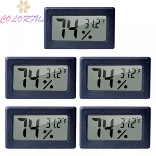 【COLORFUL】Thermometer Mini -58℉-158℉ 10 Seconds 5 Pieces Embedded Humidity Meter