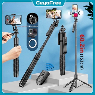 Geyofree L16 ขาตั้งกล้องไม้เซลฟี่ไร้สาย แบบพับได้ สําหรับกล้องแอคชั่น Gopro สมาร์ทโฟน