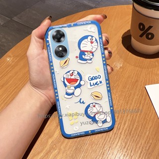 พร้อมส่ง เคสโทรศัพท์มือถือแบบนิ่ม กันกระแทก ลายการ์ตูนโดราเอมอน สําหรับ OPPO Reno8 T Reno8 Z Pro A78 A17 A17k 5G 4G เคส Phone Case