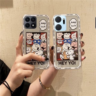 พร้อมส่ง เคสโทรศัพท์มือถือ ซิลิโคนนิ่ม TPU บางมาก กันกระแทก ลายการ์ตูน Snoopy Family น่ารัก สําหรับ Honor X7a X8a X9a X5 5G 4G