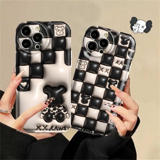 เคสโทรศัพท์มือถือ TPU ลายหมากรุก Kaws Air cushion สําหรับ Realme 10 C15 C12 C25S C11 C20 realme5 5i 6i C3 8i C21Y C25Y HOSTR