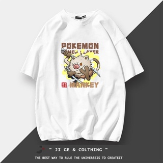 Ghost Slayer s Blade Pokémon Co-branded cotton short-sleeved mouth Pingyinosuke T-shirt Tanjiro my w_08