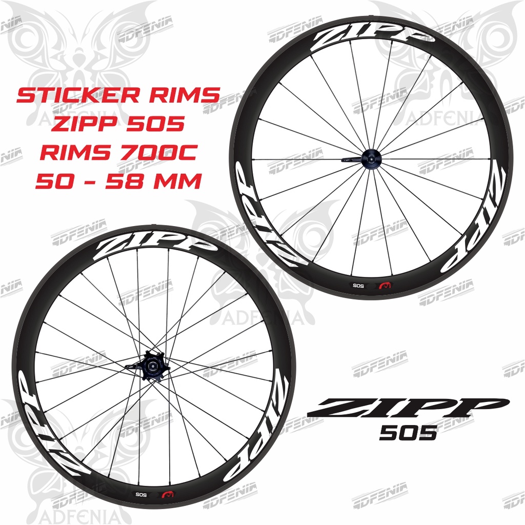 Decal Rims Zipp 505 Road Bike Fixed Gear 700c สติกเกอร์
