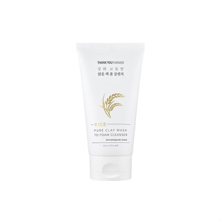 THANK YOU FARMER Rice Pure Clay Mask To Foam Cleanser 150ml