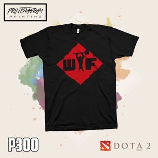 เสื้อคู่วินเทจ เสื้อยืดสีพื้น Dota 2: เสื้อยืด W T F | ผ้าฝ้าย 100% 5m% เสื้อตราหานคู่ เสื้อแฟชั่นผญ_04